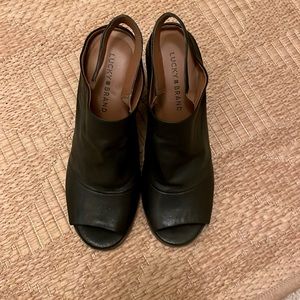Lucky Brand Black Leather Shoes Sz. 9